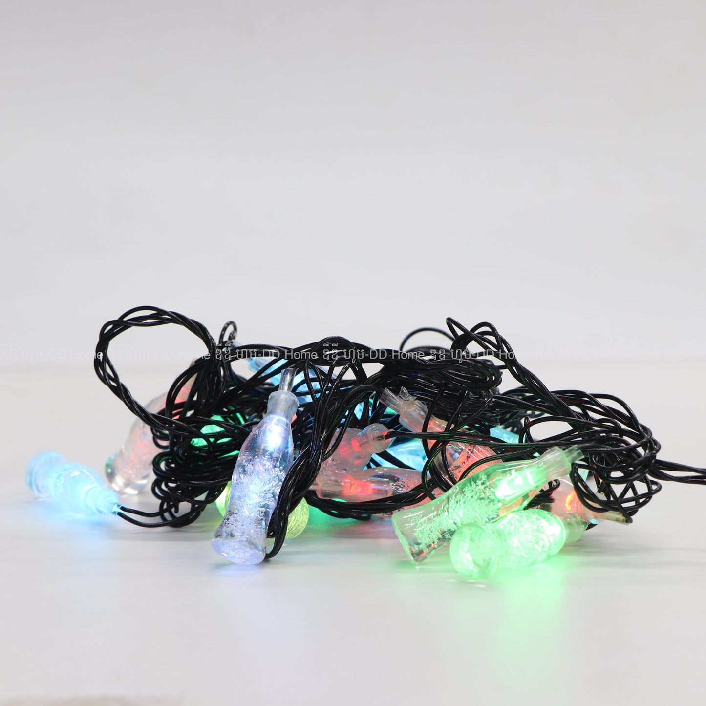 អំពូលខ្សែញាក់ LED String Lights រូបដប ខ្សែ 5m
