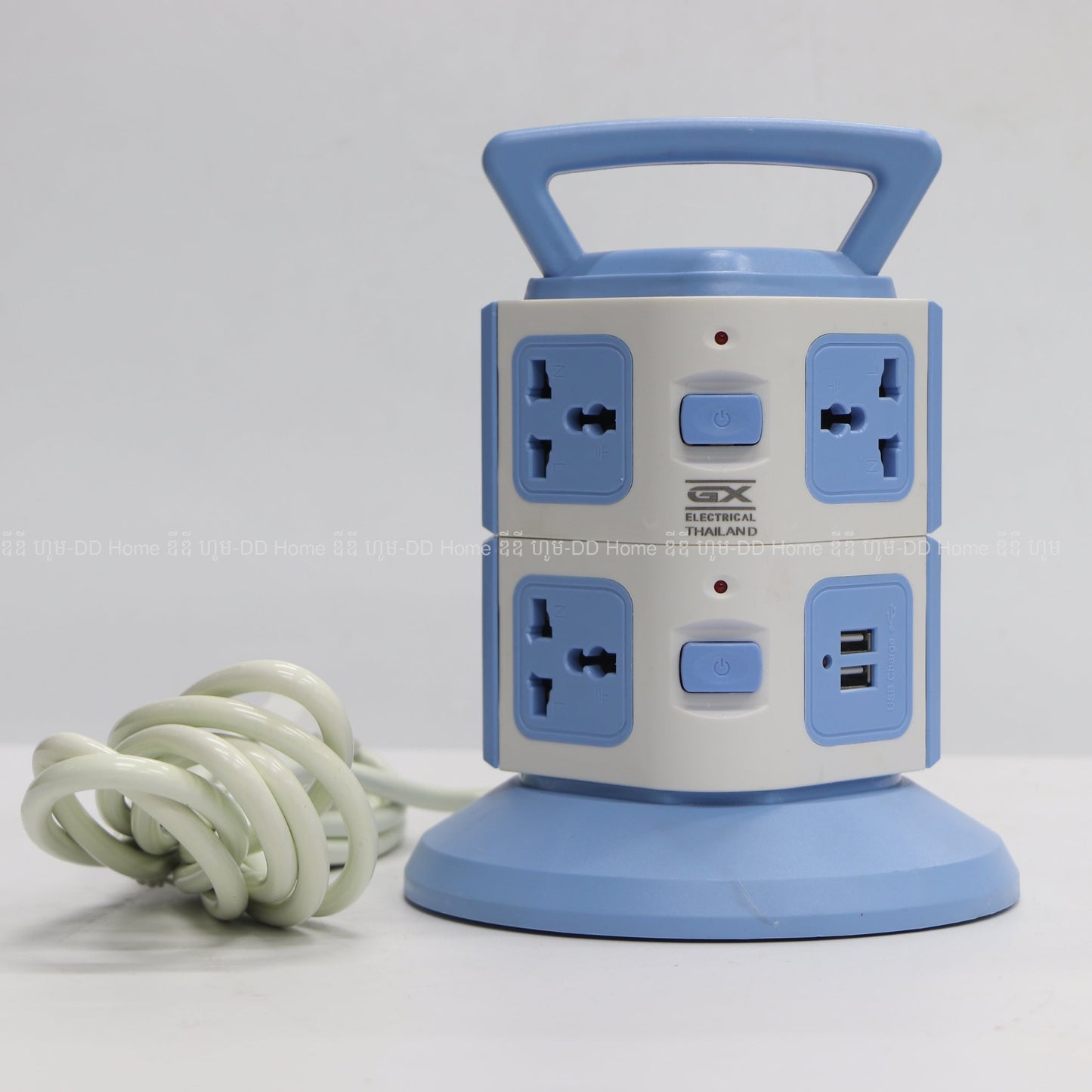ព្រីខ្សែជ្រុង GX Electrical Universial Extension Cord Model GX-802 ខ្សែ3M