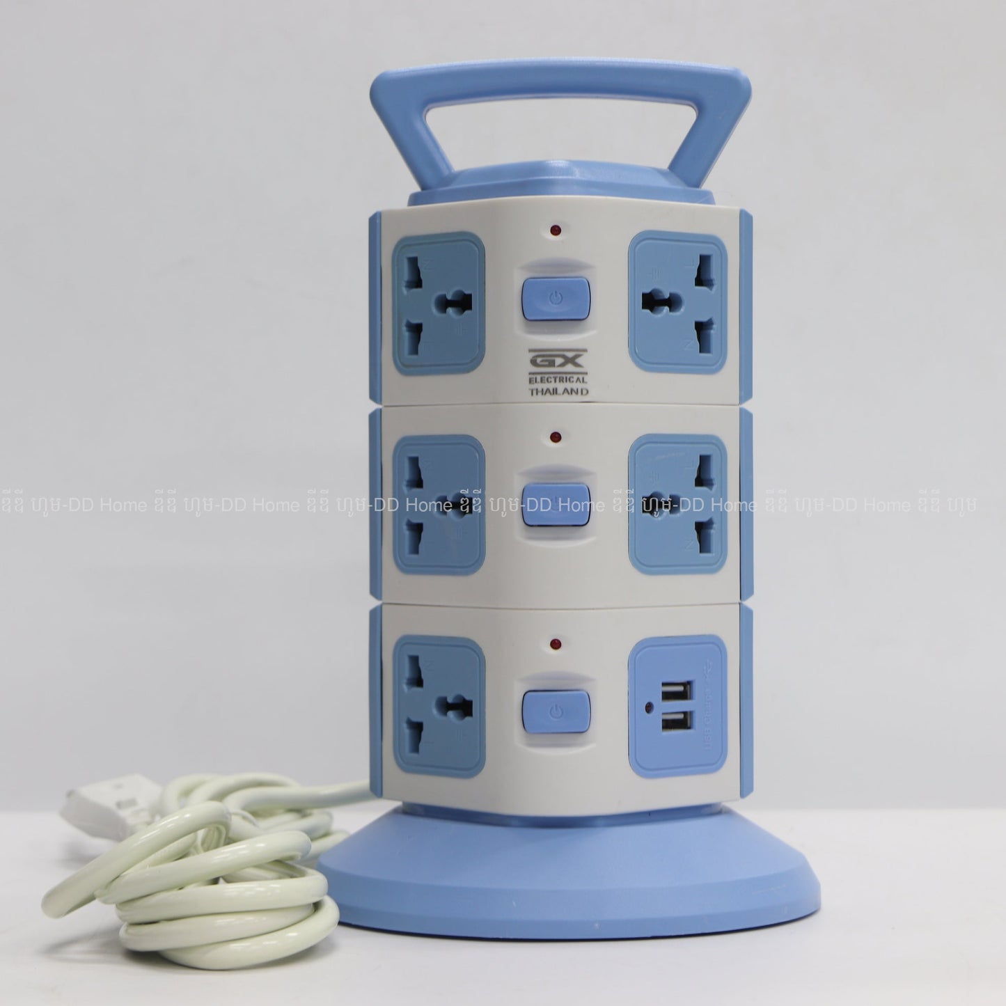 ព្រីខ្សែជ្រុង GX Electrical Universial Extension Cord Model GX-803 ខ្សែ3M