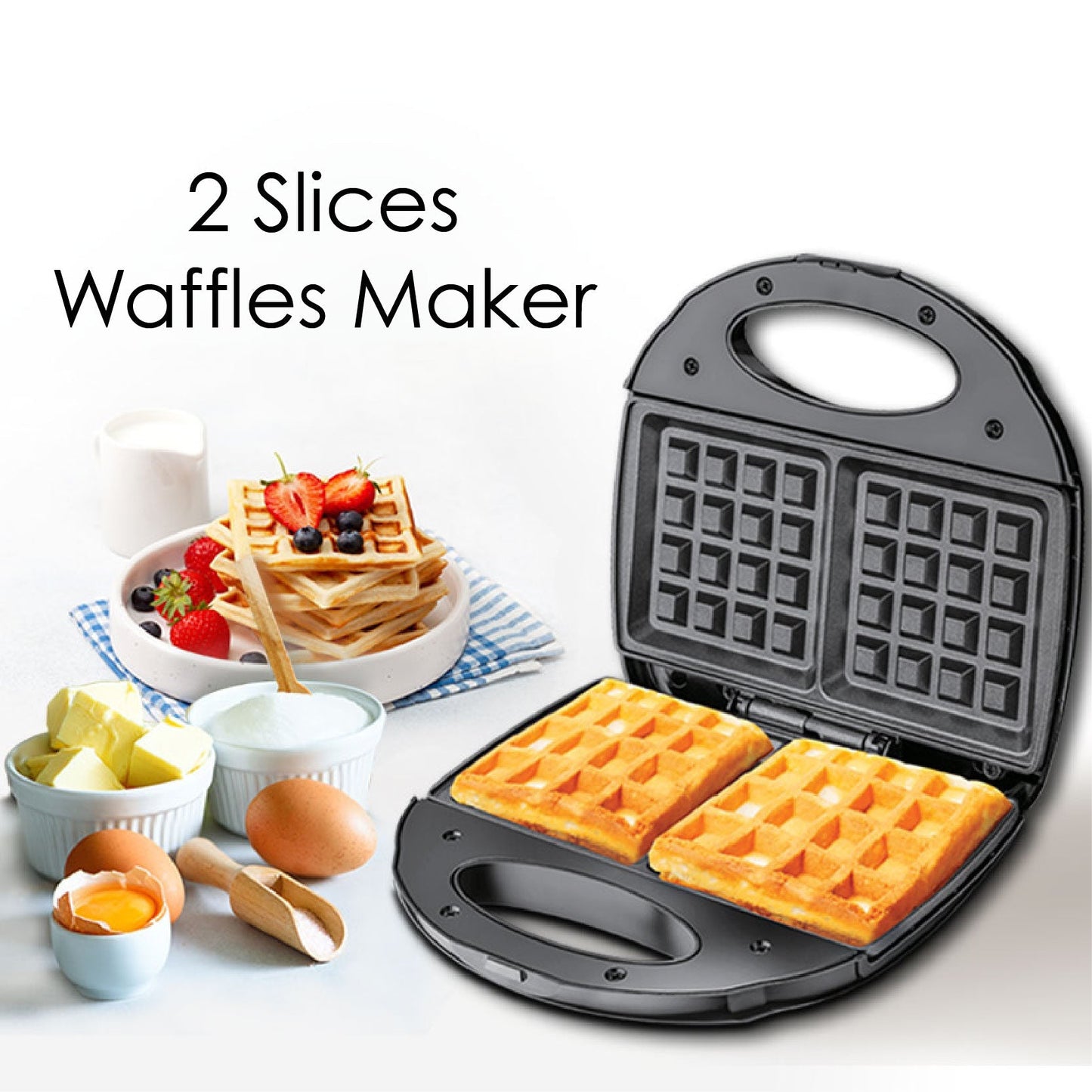 ម៉ាស៊ីននំពុម្ព POWERPAC Waffle Maker PPT252-T70218