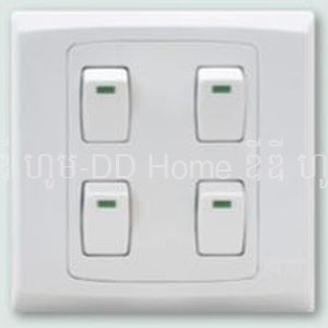 កុងតាក់ចុច 4 SGT Switch TX Series Four Gang, One Way Switch