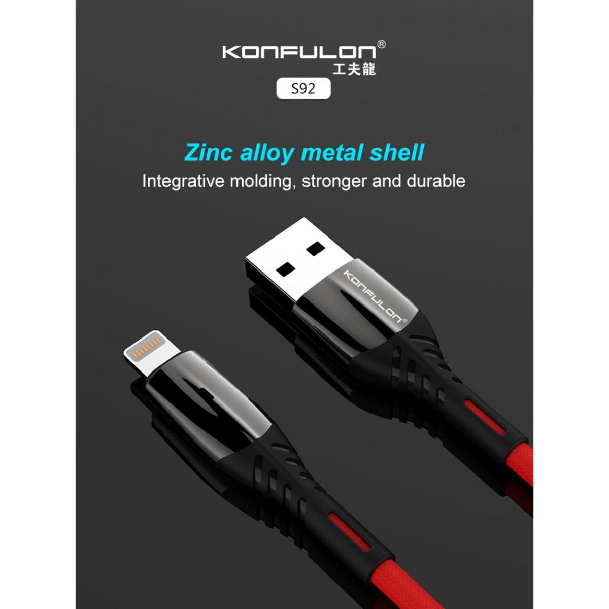 ខ្សែសាកទូរសព្ទ័ Konfulon Charger Cable S92