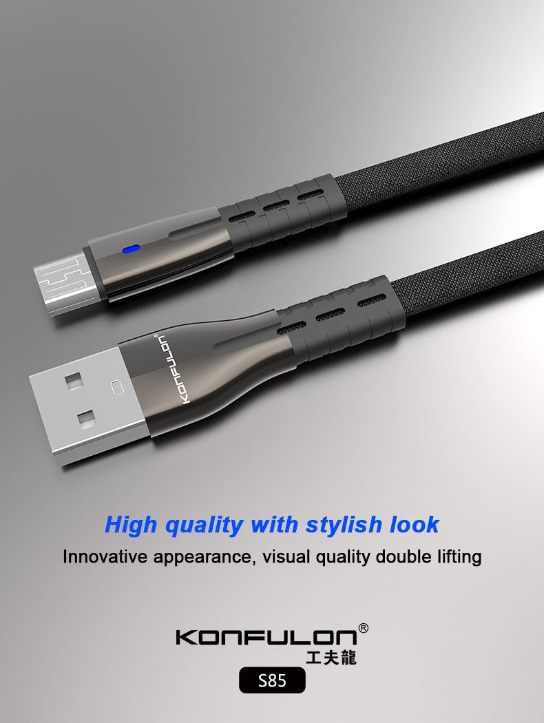 ខ្សែសាកទូរសព្ទ័ Konfulon Charger Cable S85