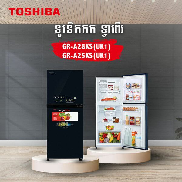 ទូរទឹកកក TOSHIBA-GR-A28KS(UK1)