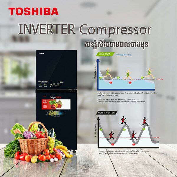 ទូរទឹកកក TOSHIBA-GR-A28KS(UK1)