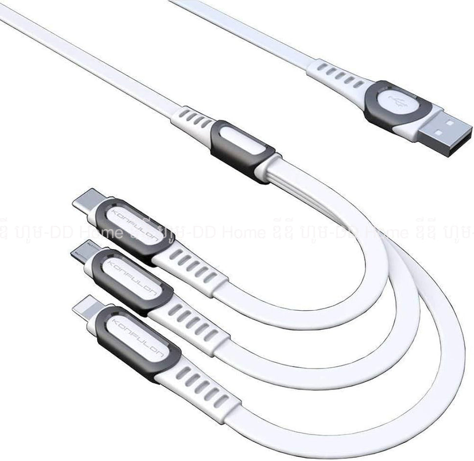 ខ្សែសាកក្បាលបី Konfulon Charger Cable DC19