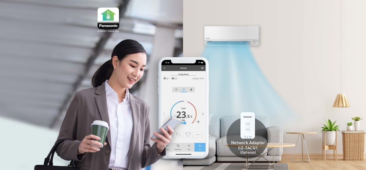 ម៉ាស៊ីនត្រជាក់ Panasonic CS-PU9XKH 1HP Inverter