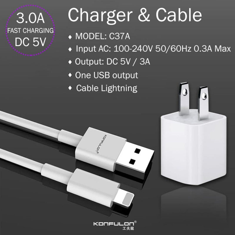 ខ្សែសាក+ក្បាល Konfulon Adapter and Cable C37