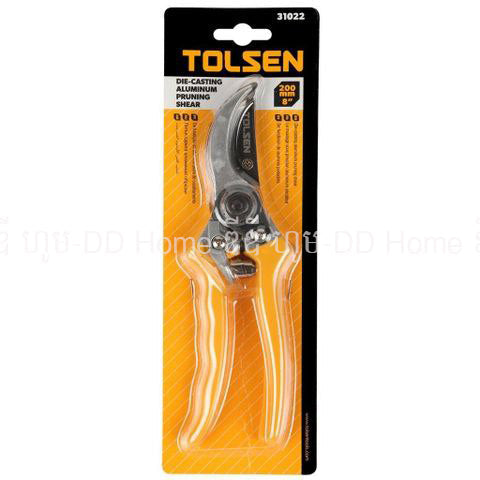 កន្រ្តៃកាត់មែកឈើមុខកោង TOLSEN Pruning Shears 200mm-8" 31022