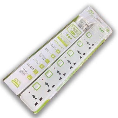 ព្រីខ្សែ រន្ធ6 SGT 3M Universal Extension Cord NEW-261UC