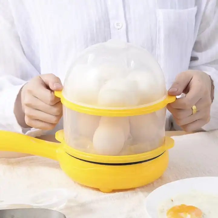 ខ្ទះចៀន + ចំហុយអគ្គិសនី Multi Cooker With Steamer