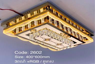 អំពូលដេគ័រ3ពណ៍+RGB 400*600mm 2602/1