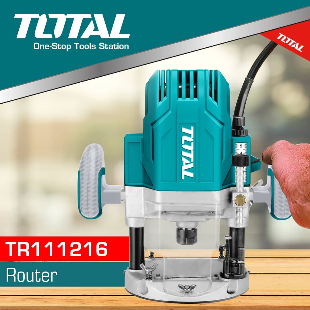 ម៉ូទ័រលកឈើ Total Electric Router 1600W TR111216 – DD Home