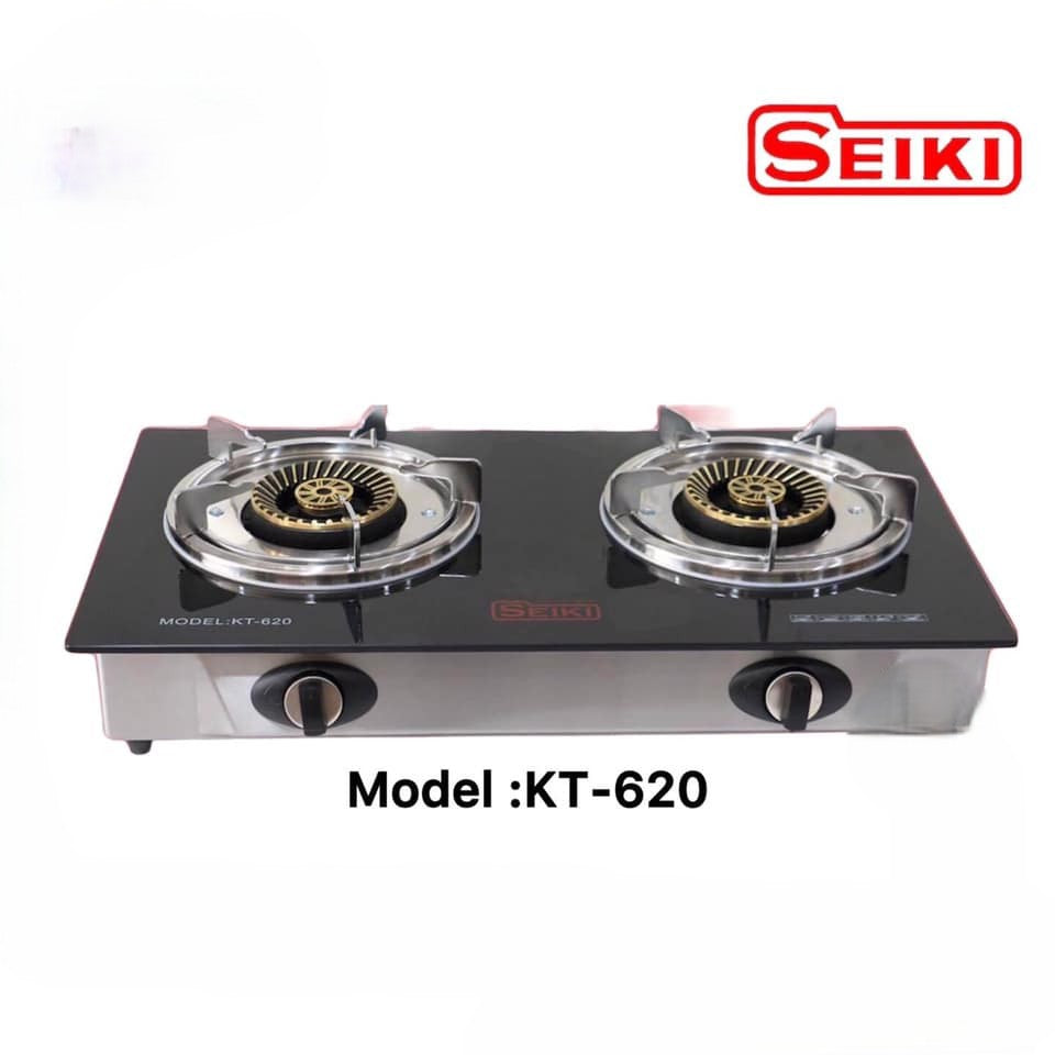ចង្ក្រានហ្គាសមុខ2 Seiki 2 Burner Gas Stove KT-620