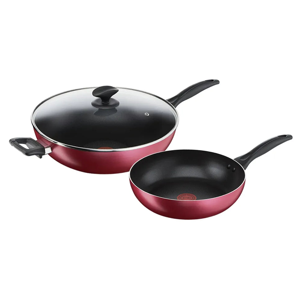 ឈុតខ្ទះ Tefal Set Pan 3pcs (FP26cm+WP32cm+ w/lid) B224S396
