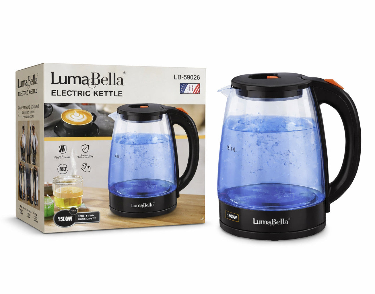 កំសៀវដាំទឹក Luma Bella Kettle 2.0L LB-59022
