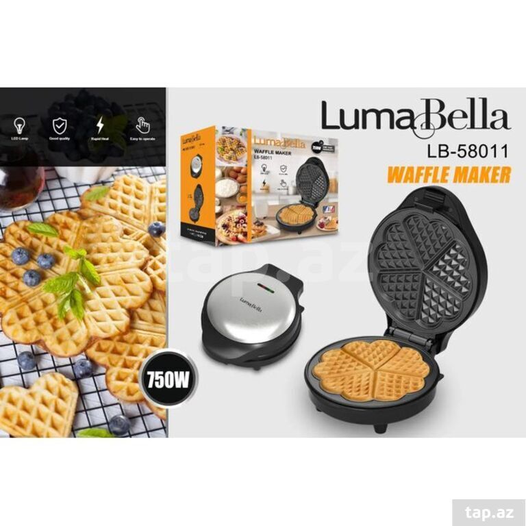 ម៉ាស៊ីនដុតនំពុម្ភ Luma Bella Waffle Maker 750W LB-58011
