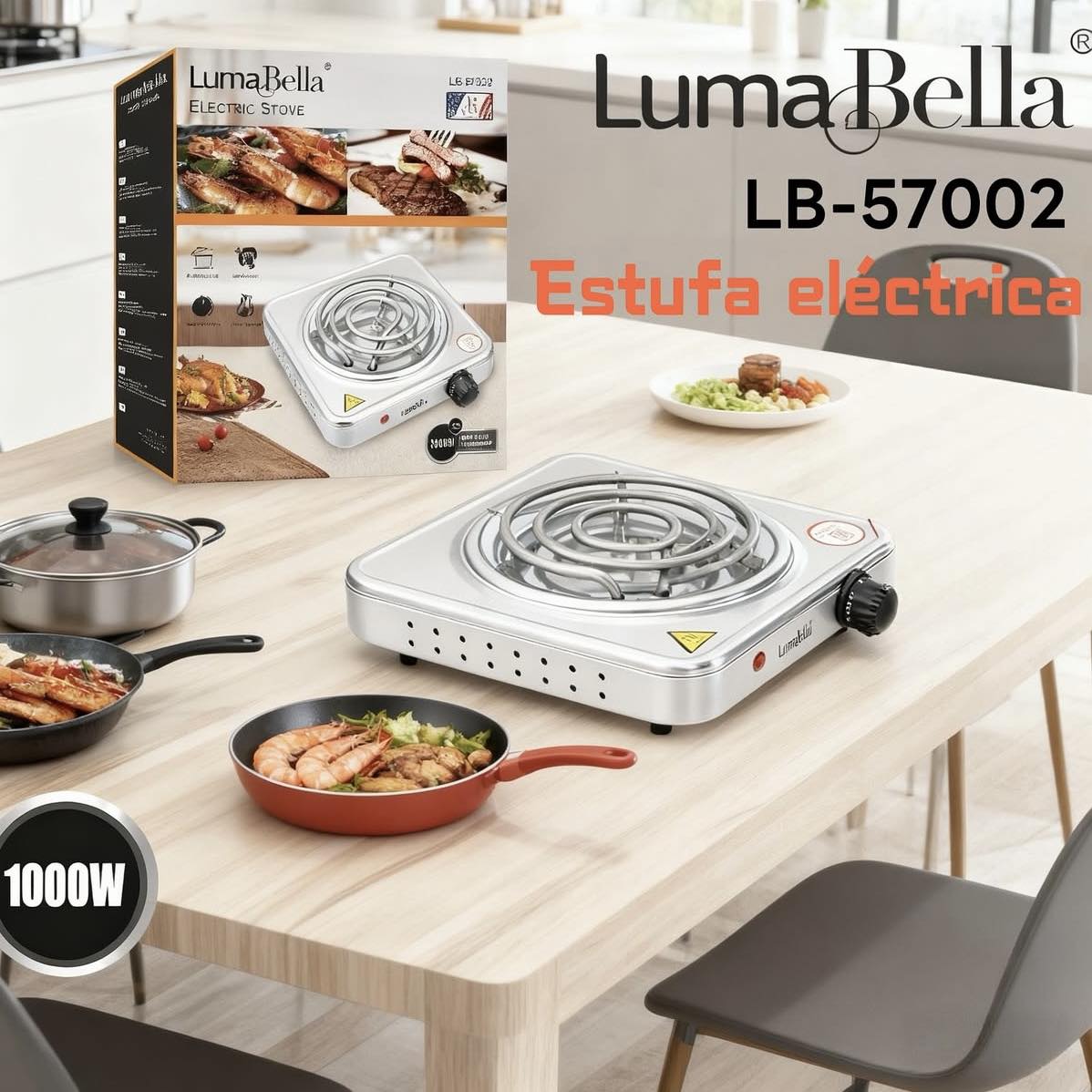 ចង្ក្រានអគ្គិសនី Luma Bella Electric Stove 1000W LB-57002