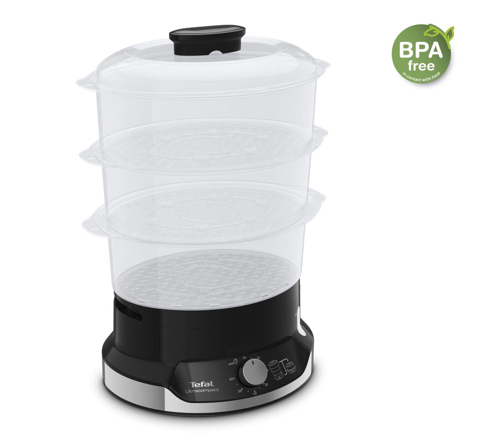 ម៉ាស៊ីនចំហុយ Tefal Minicompact Steamer 9L VC2048