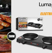 ចង្ក្រានអគ្គិសនីមុខពីរ Luma Bella Electric Stove 2000W B-7011