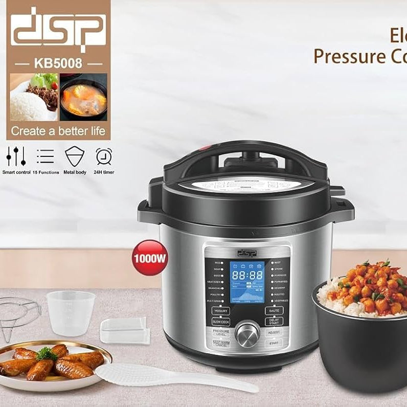 ឆ្នាំងដាំបាយអគ្គិសនីពហុមុខងារ DSP Milti Rice Cooker 6.0L KB5008