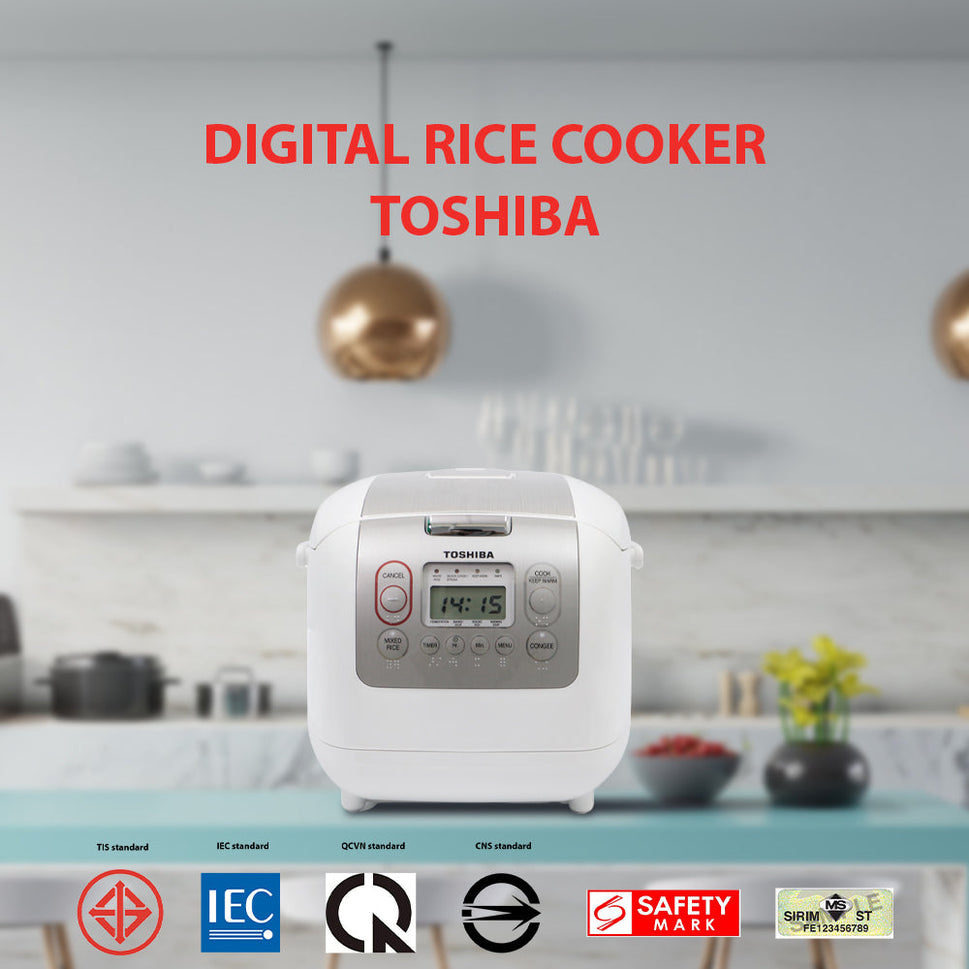 ឆ្នាំងបាយអគ្គិសនី Toshiba Digital Rice Cooker 1.8L RC-18NMFKH