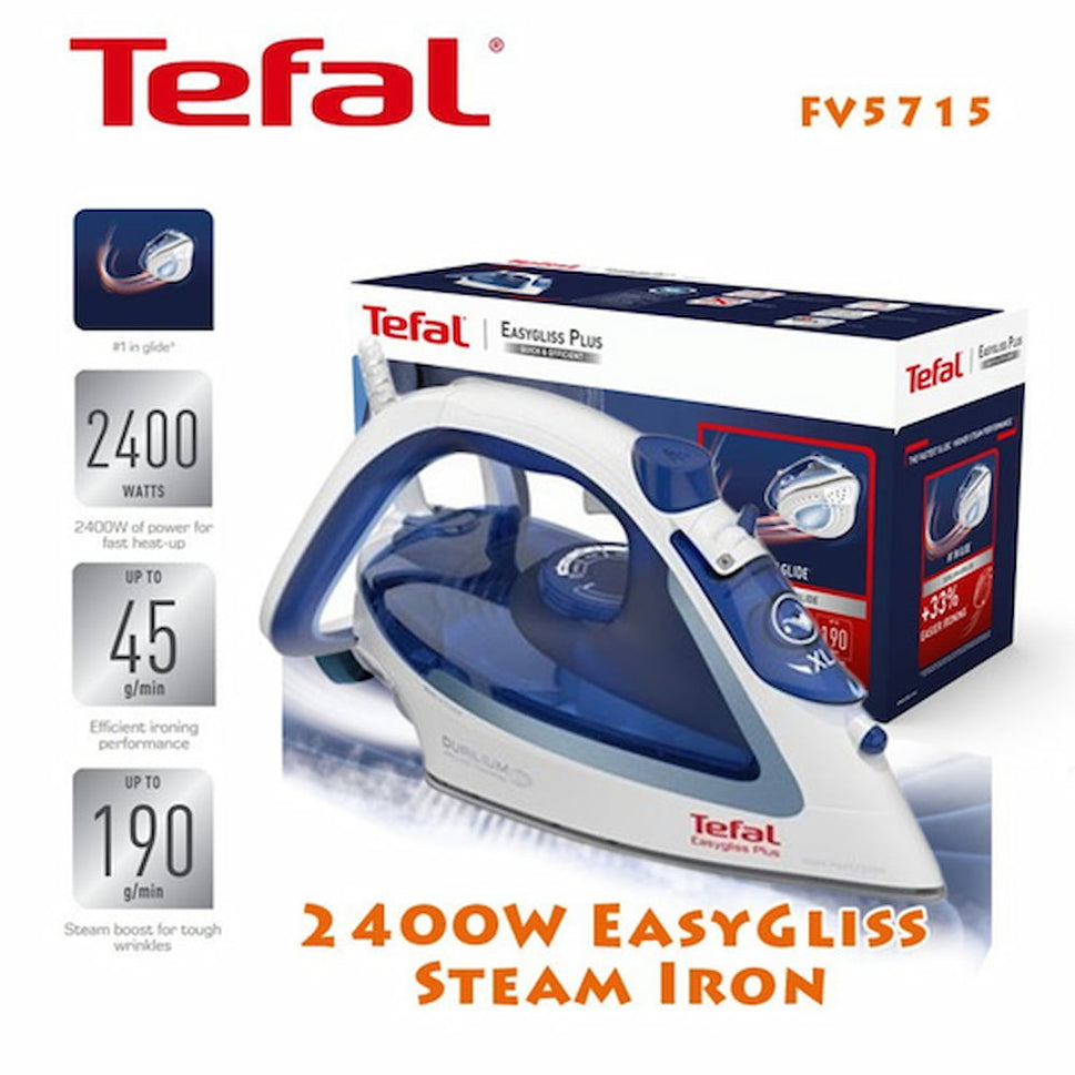 ឆ្នាំងអ៊ុតចំហាយទឹក Tefal Steam Iron 2400W FV5715