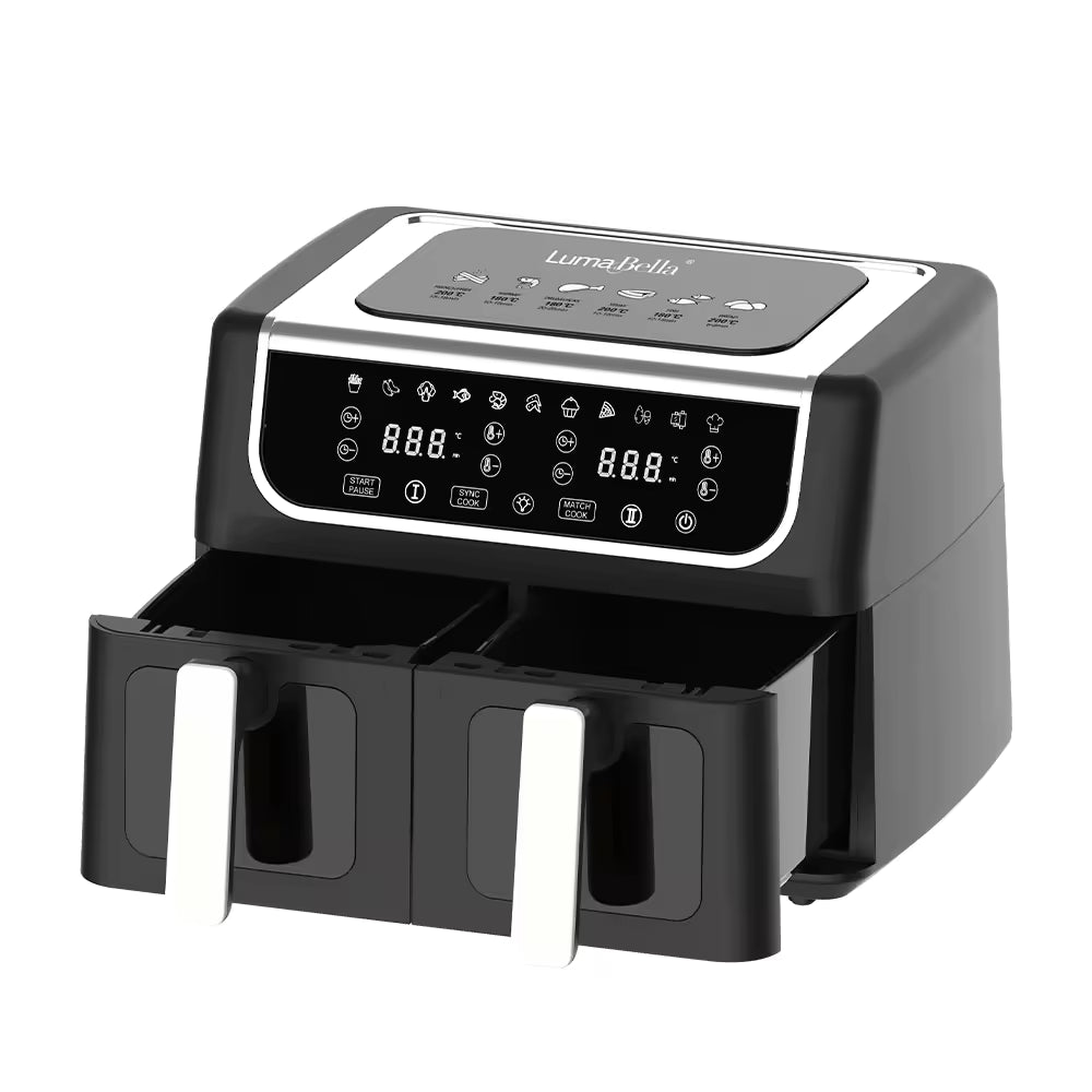 ម៉ាស៊ីនបំពងស្ងួត2ថត Luma bella Air Fryer double slot 5.5L+5.5L LB-60015