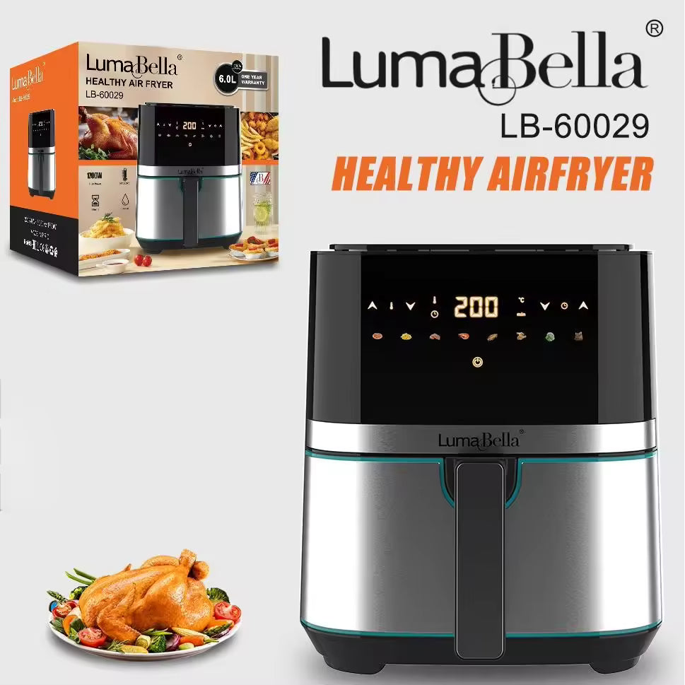 ម៉ាស៊ីនបំពងស្ងួត Luma bella Air Fryer 6.0L LB-60029