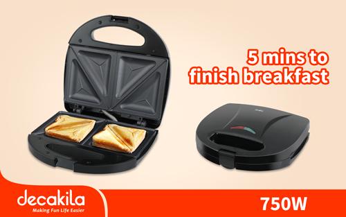 ម៉ាស៊ីនកៀបសាំងវិច Decakila Sandwich Maker 750W KEEC046B