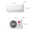 ម៉ាស៊ីនត្រជាក់ LG Air Conditioner Dual Inverter 1HP S3-Q09JA3AG