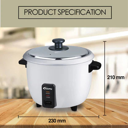 ឆ្នាំងដាំបាយអគ្គិសនី Powerpac Rice Cooker 0.6L PPRC2