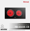 ចង្ក្រានអគ្គិសនីមុខពីរ Rinnai Electronic Stove 3000W RB-5022E-CB