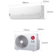 ម៉ាស៊ីនត្រជាក់ LG Air Conditioner Wifi Skin Care kill Virus 2HP S3-Q18KL2PA