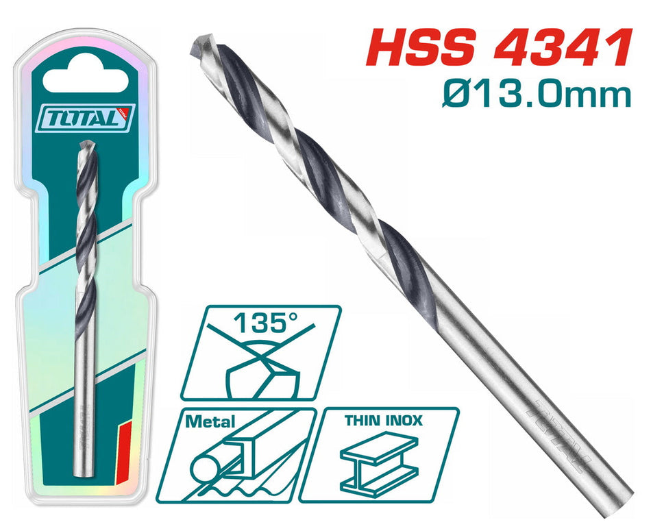 ផ្លែស្វានដែក Total HSS Drill Bit (13mm) TAC1201304