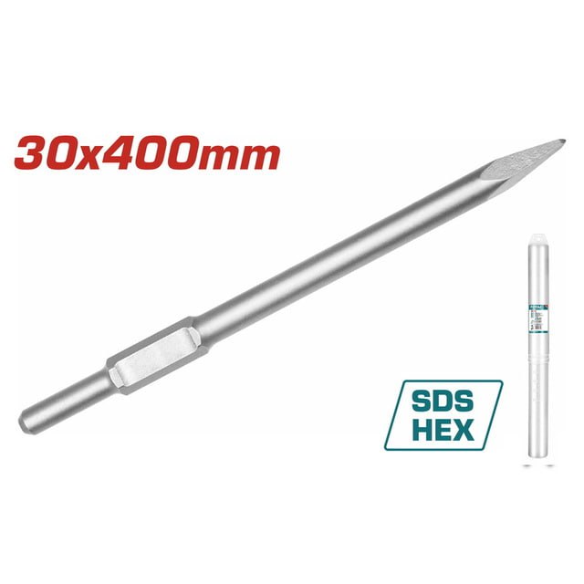 ផ្លែដាប់បេតុងមុខស្រួច Total Hex Pointed Chisel (30mm*410mm) TAC1531301