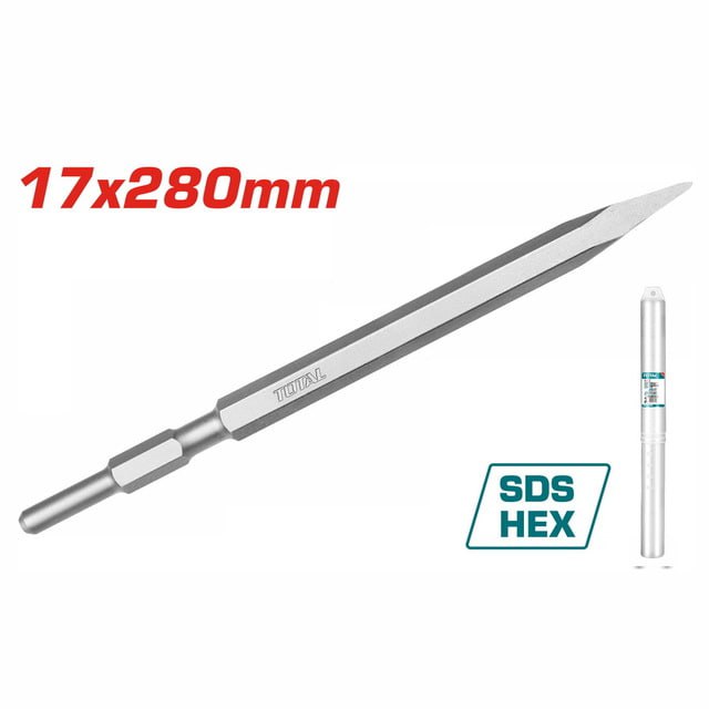 ផ្លែដាប់បេតុងមុខស្រួច Total Hex Pointed Chisel (17mm*280mm) TAC153171