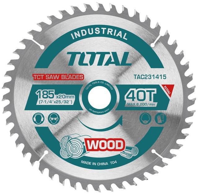 ផ្លែជ្រៀកឈើ Total TCT Saw Blade (185mm*20mm) TAC231410