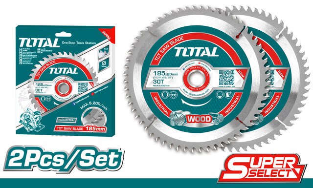 ផ្លែជ្រៀកឈើ Total TCT Saw Blade (185mm*20mm) TAC231410