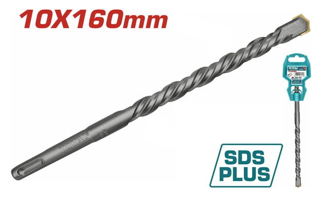 ផ្លែស្វានបេតុង Total SDS Plus Hammer Drill Bit (10mm*160mm) TAC311002