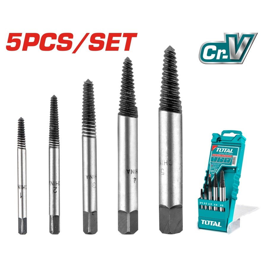 ផ្លែស្វាន Total Srew Extractors Set 5pcs TACSE0056