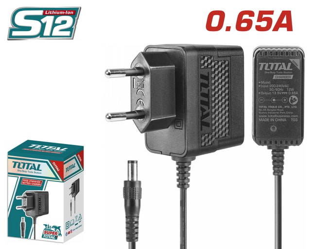 ឆ្នាំងសាកថ្ម Total S12 Battary Charger (12V) TCLI12071