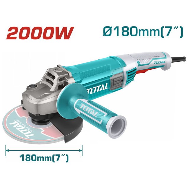 ម៉ូទ័រឆាប Total Angle Grinder 180mm 2000W TG12018026