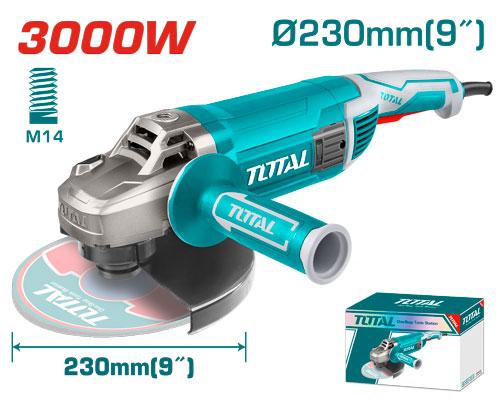 ម៉ូទ័រឆាប Total Angle Grinder 230mm 3000W TG1302306