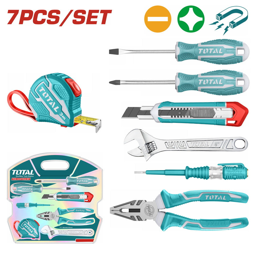 ឧបករណ៍ជាងឈុតយួរដៃ Total Handtools Set 7pcs THKTHP90076