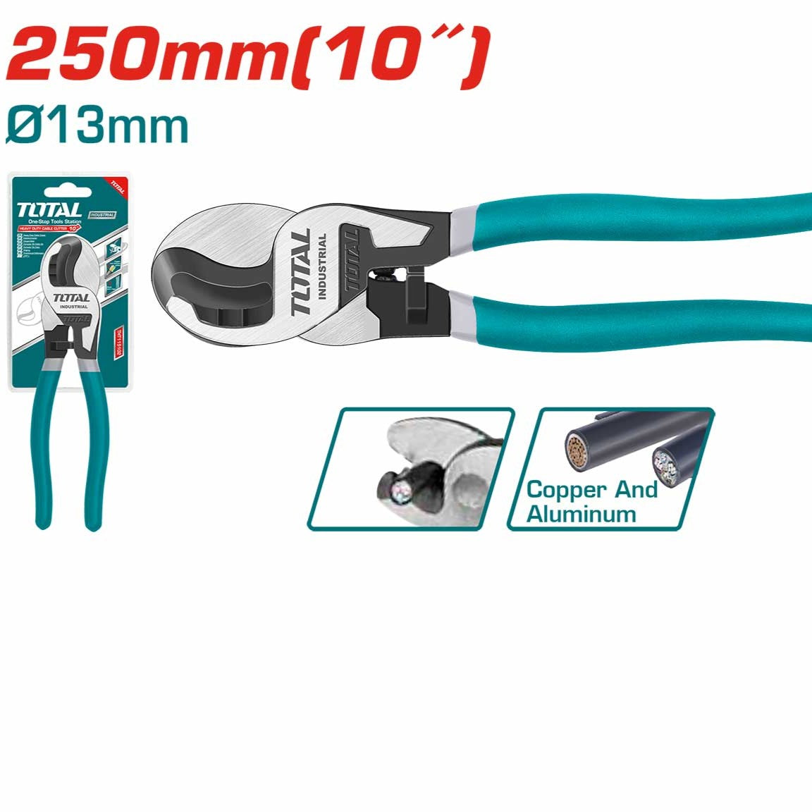 កន្ត្រៃកាត់ខ្សែភ្លើង Total Cable Cutter 10" THT115102