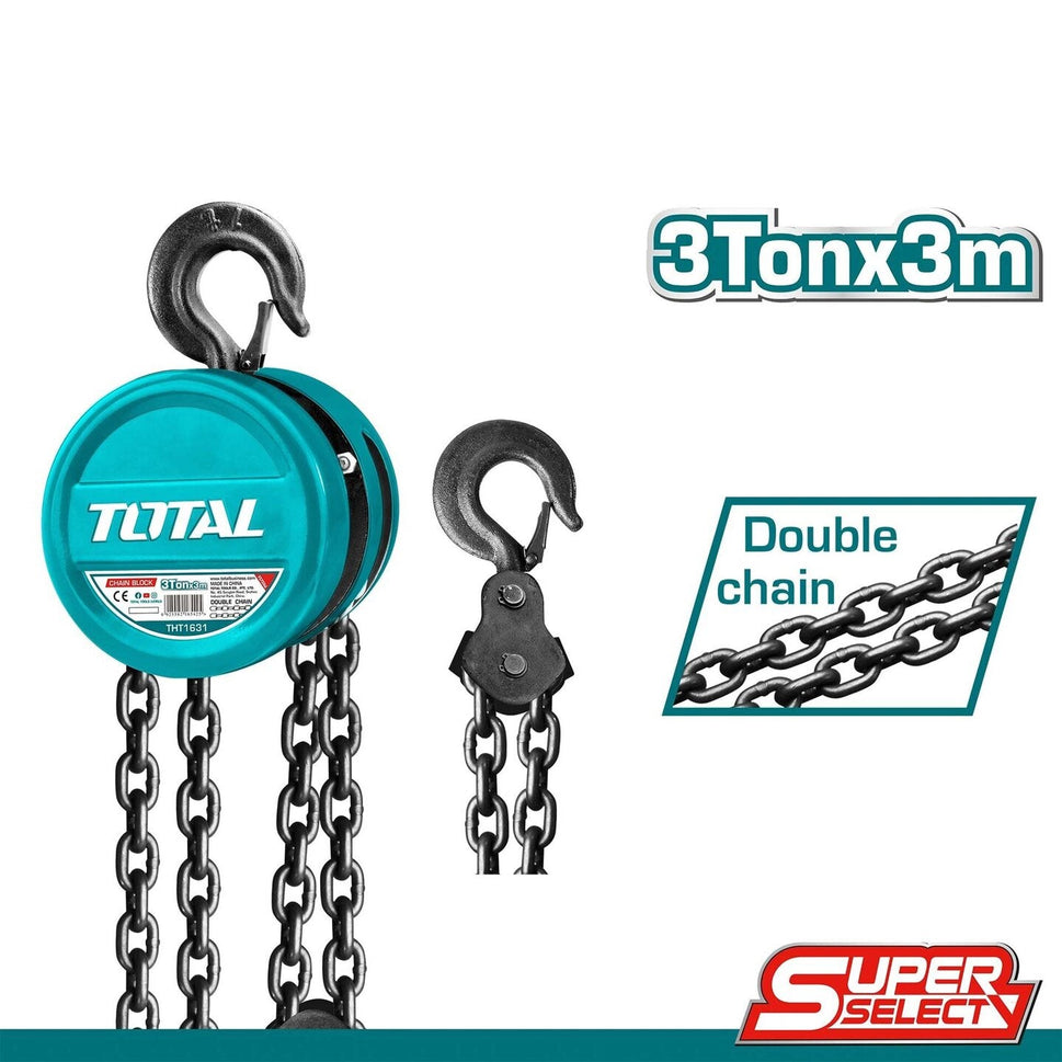 កៅឡាក់ Total Chain Block 3Ton THT1631