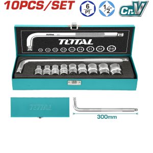 សោគ្រាប់អូតូ Total Socket Set 10pcs(10-24mm) THTL121101