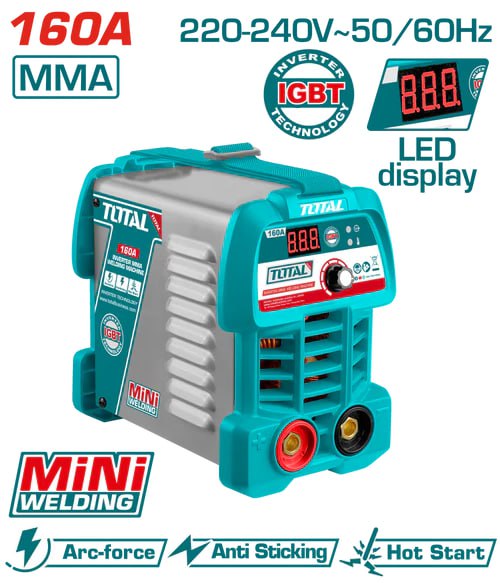 ប៉ុសផ្សារធូប 3.2mm 160A(30%) Total Inverter MMA Welding Machine TW216049