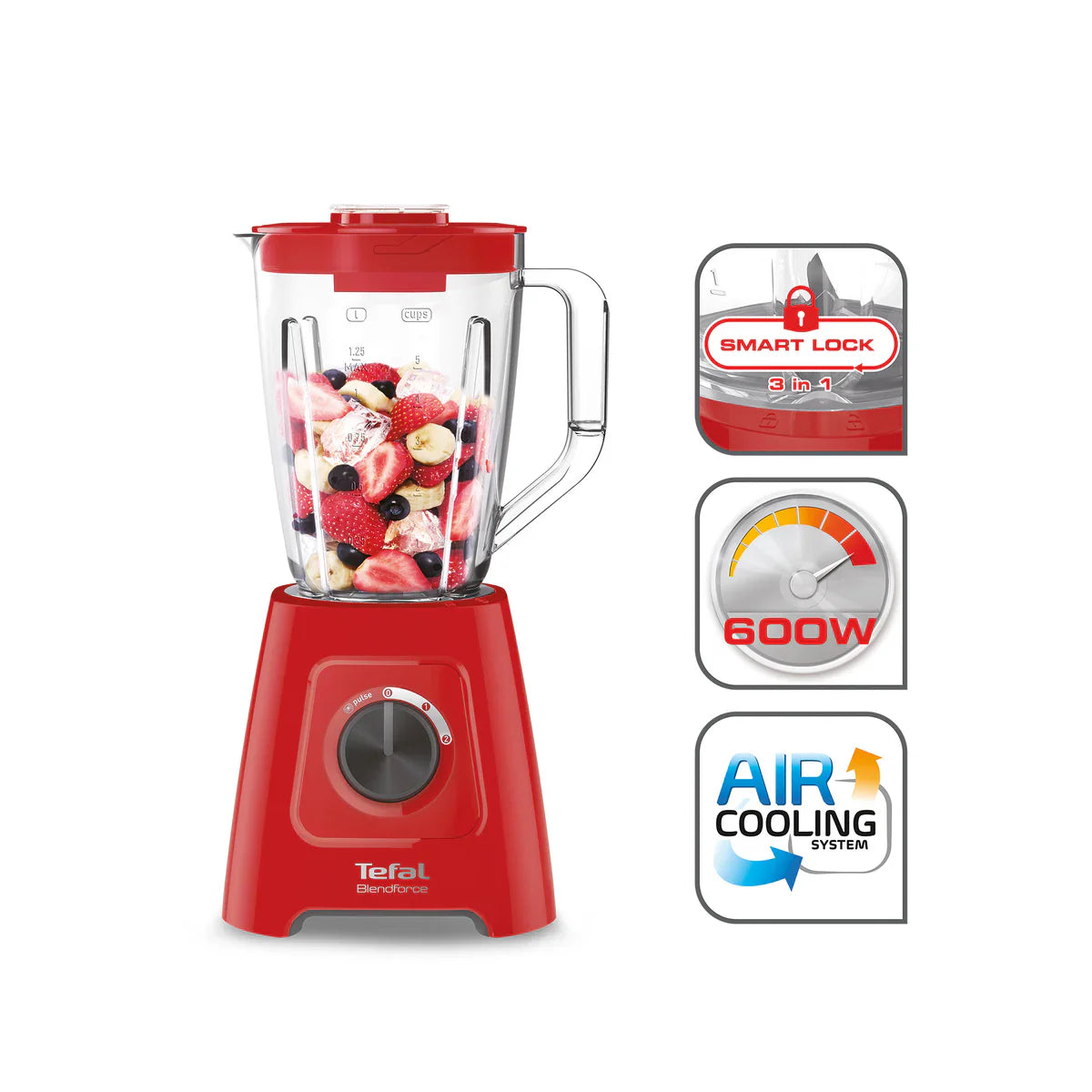 ម៉ាស៊ីនក្រឡុក Tefal Blender 600W 2L BL425565